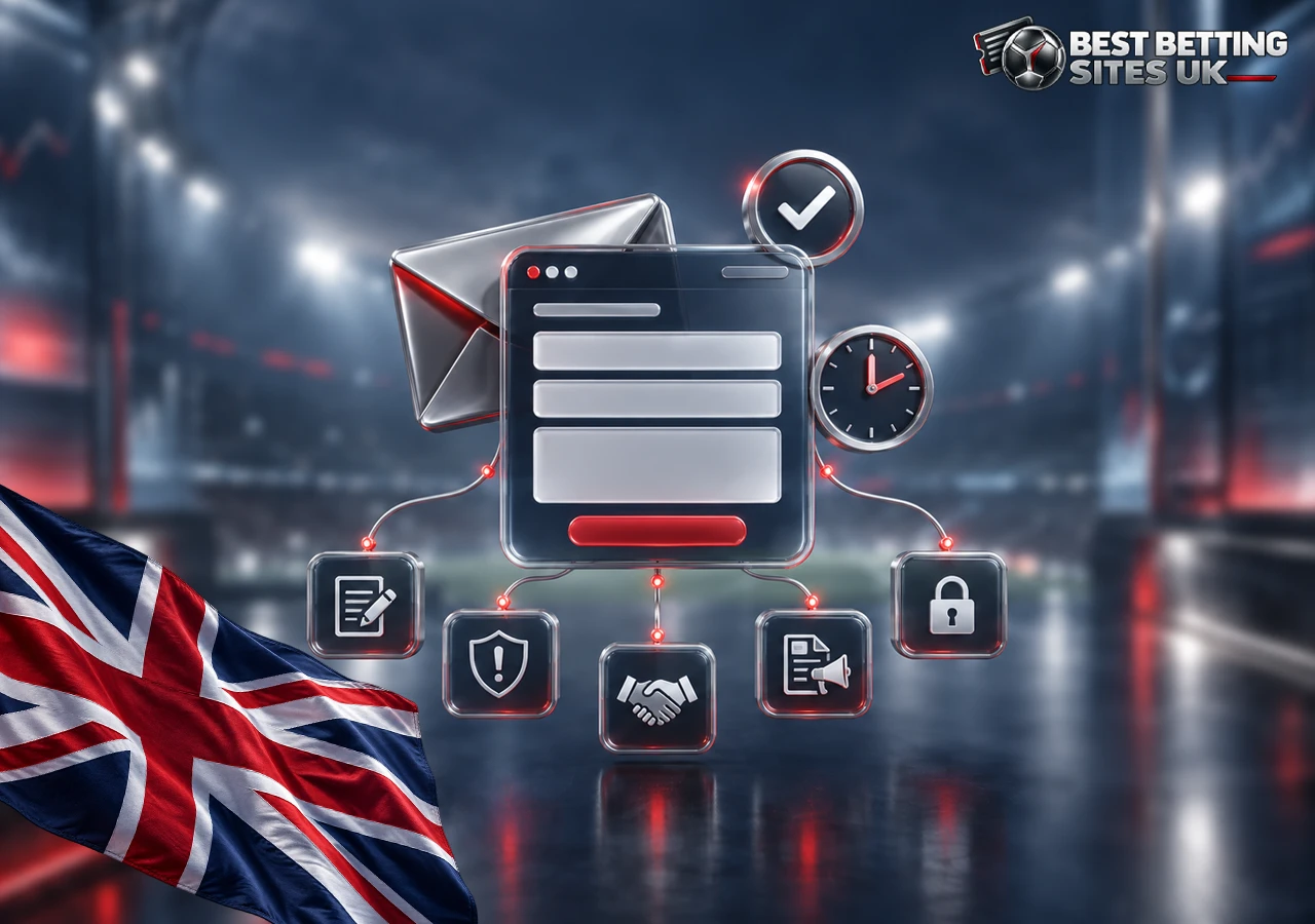 Editorial contact process with message form, enquiry routing and clear response confirmation